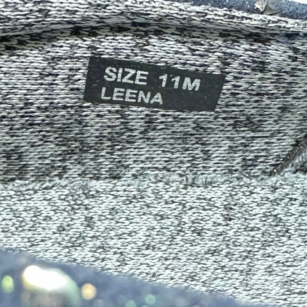 Klogs Women's Leena Slip On Shoes Leather Navy Iridescent Heart Dot Print 11 - Picture 8 of 8